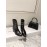 Jimmy Choo Autumn Winter New Embossed Cowhide Boots For Women Black