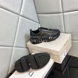 Jimmy Choo Bright Calf Thick Soles Sneakers For Women Black