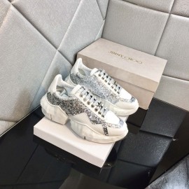 Jimmy Choo Bright Calf Thick Soles Sneakers For Women 