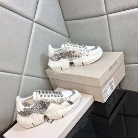 Jimmy Choo Bright Calf Thick Soles Sneakers For Women 