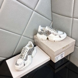 Jimmy Choo Bright Calf Thick Soles Sneakers For Women 