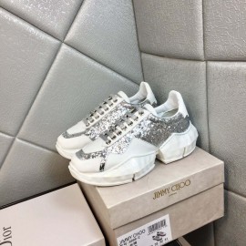 Jimmy Choo Bright Calf Thick Soles Sneakers For Women 