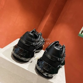 Jimmy Choo Bright Calf Thick Soles Black Sneakers For Women 