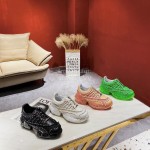 Jimmy Choo New Calf Thick Soles Sneakers For Women Khaki