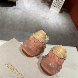 Jimmy Choo New Calf Thick Soles Sneakers For Women Khaki