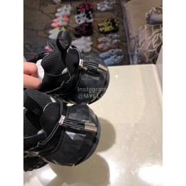 Jimmy Choo New Calf Thick Soles Sneakers For Women Black