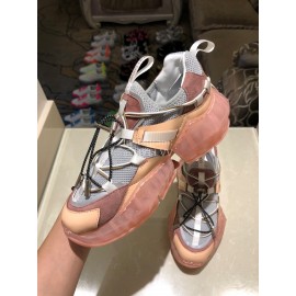 Jimmy Choo New Calf Thick Soles Sneakers For Women Pink