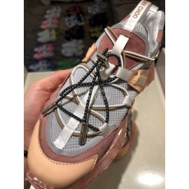 Jimmy Choo New Calf Thick Soles Sneakers For Women Pink