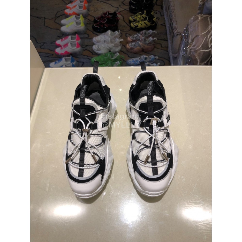 Jimmy Choo New Calf Thick Soles Sneakers For Women 