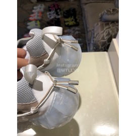 Jimmy Choo New Calf Thick Soles Sneakers For Women Gray