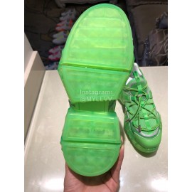 Jimmy Choo New Calf Thick Soles Sneakers For Women Green
