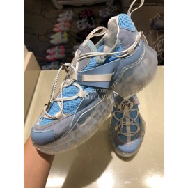 Jimmy Choo New Calf Thick Soles Sneakers For Women Blue