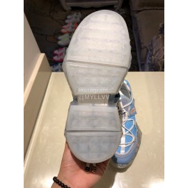 Jimmy Choo New Calf Thick Soles Sneakers For Women Blue