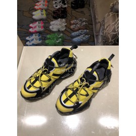 Jimmy Choo New Calf Thick Soles Sneakers For Women Yellow