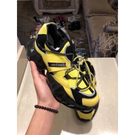 Jimmy Choo New Calf Thick Soles Sneakers For Women Yellow