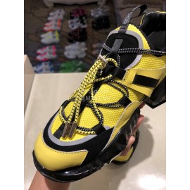 Jimmy Choo New Calf Thick Soles Sneakers For Women Yellow