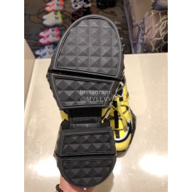 Jimmy Choo New Calf Thick Soles Sneakers For Women Yellow