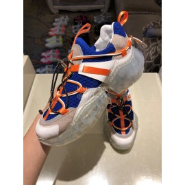 Jimmy Choo New Calf Thick Soles Sneakers For Women Orange