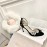 Jimmy Choo Soft Sheepskin Crystal High Heel Sandals For Women Black