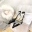 Jimmy Choo Soft Sheepskin Crystal High Heel Slippers For Women Black