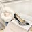 Jimmy Choo Fashion Sheepskin Crystal High Heels For Women Black