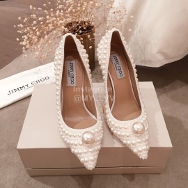 Jimmy Choo Elegant Pearl High Heels For Women 