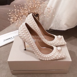 Jimmy Choo Elegant Pearl High Heels For Women 