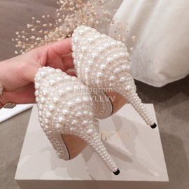 Jimmy Choo Elegant Pearl High Heels For Women 
