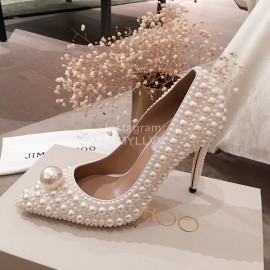 Jimmy Choo Elegant Pearl High Heels For Women 