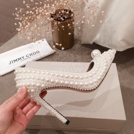 Jimmy Choo Elegant Pearl High Heels For Women 