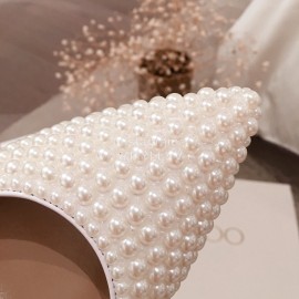 Jimmy Choo Elegant Pearl High Heel Sandals For Women 