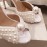 Jimmy Choo Elegant Pearl High Heel Sandals For Women White