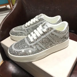 Jimmy Choo New Luminous Casual Sneakers For Women Gray