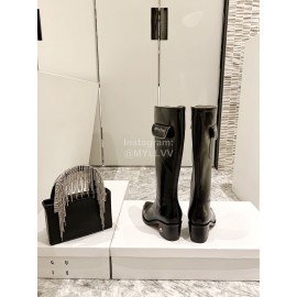 Jimmy Choo New Leather Zipper Pocket Boots For Women Black