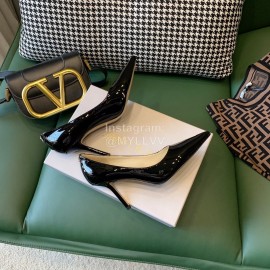 Jimmy Choo New Patent Leather Pointed High Heels For Women Black