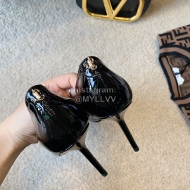 Jimmy Choo New Patent Leather Pointed High Heels For Women Black