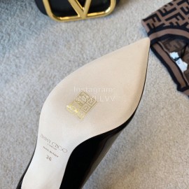 Jimmy Choo New Patent Leather Pointed High Heels For Women Black