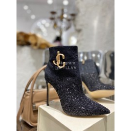 Jimmy Choo Fashion Blingbling High Heel Boots For Women Black