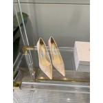 Jimmy Choo Elegant Lace Pointed High Heels For Women Apricot