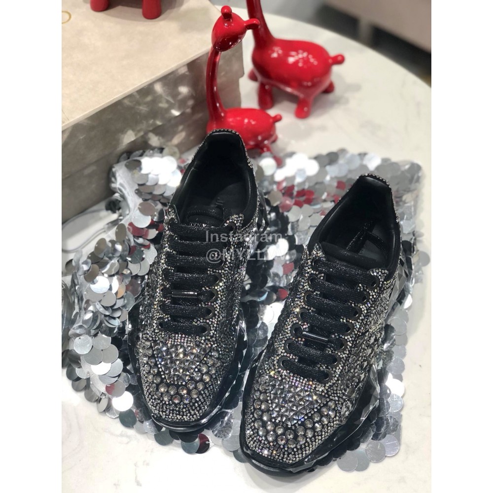 Jimmy Choo Blingbling Diamond Sneakers For Women Black