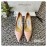 Jimmy Choo Fashion Leather Pointed High Heels For Women Pink