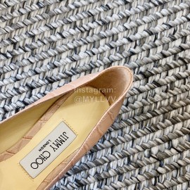 Jimmy Choo Fashion Leather Pointed High Heels For Women Pink