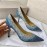 Jimmy Choo Fashion Blingbling Pointed High Heels For Women Blue