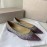 Jimmy Choo Fashion Blingbling Pointed Flat Heels For Women Purple