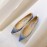 Jimmy Choo Fashion Blingbling Sheepskin Pointed Flat Heels For Women Blue