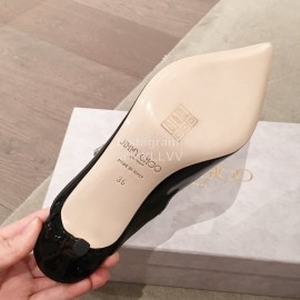 Jimmy Choo Fashion Diamond Leather Pointed High Heel Sandals For Women Black