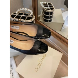 Jimmy Choo Autumn Patent Leather Flat Heels For Women Black