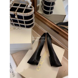 Jimmy Choo Autumn Patent Leather Flat Heels For Women Black