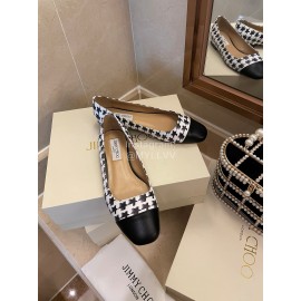 Jimmy Choo Autumn Printed Patent Leather Flat Heels For Women 