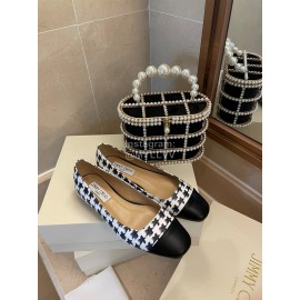 Jimmy Choo Autumn Printed Patent Leather Flat Heels For Women 